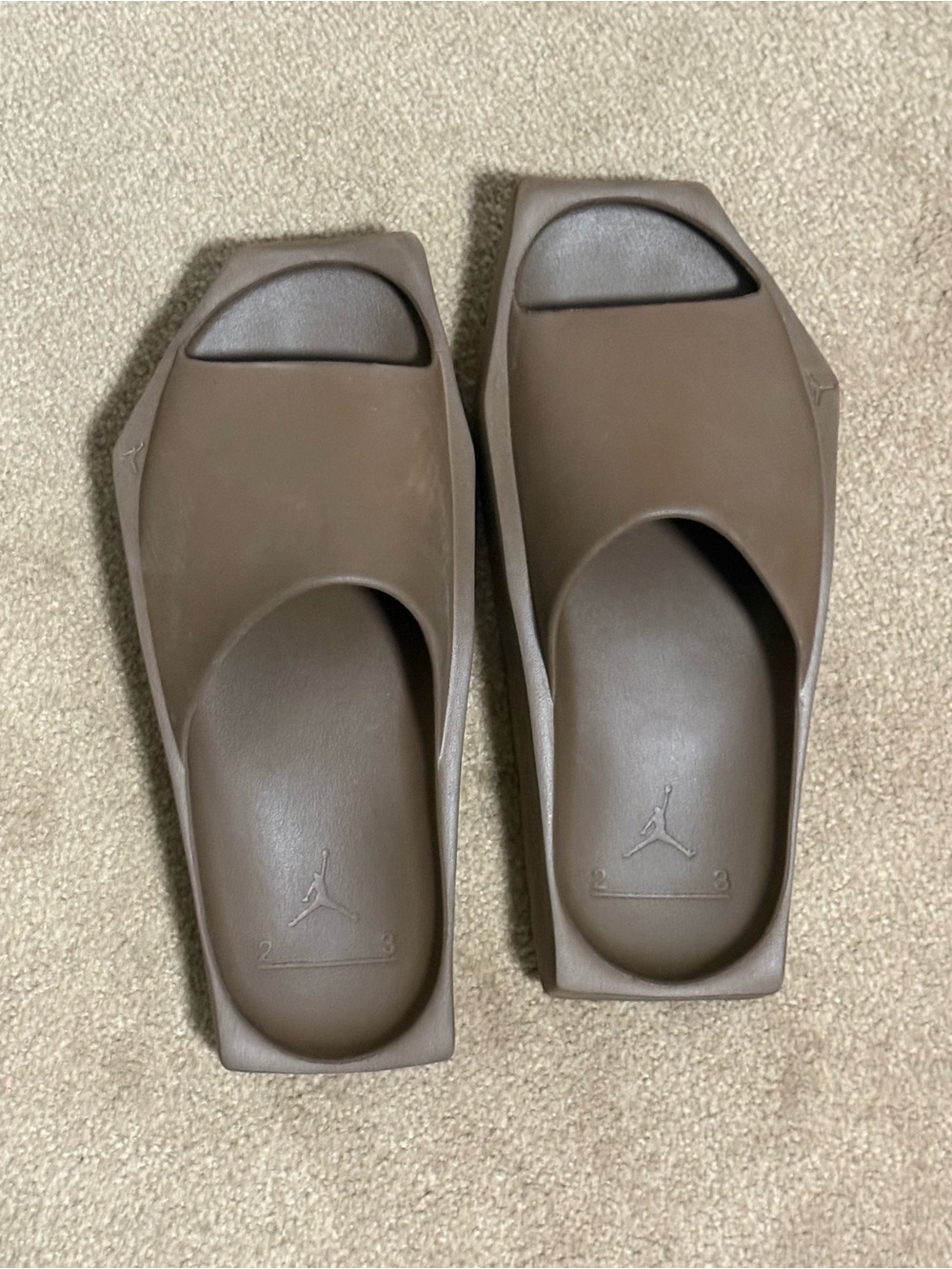Jordan Brown Foam Slide Sandals
